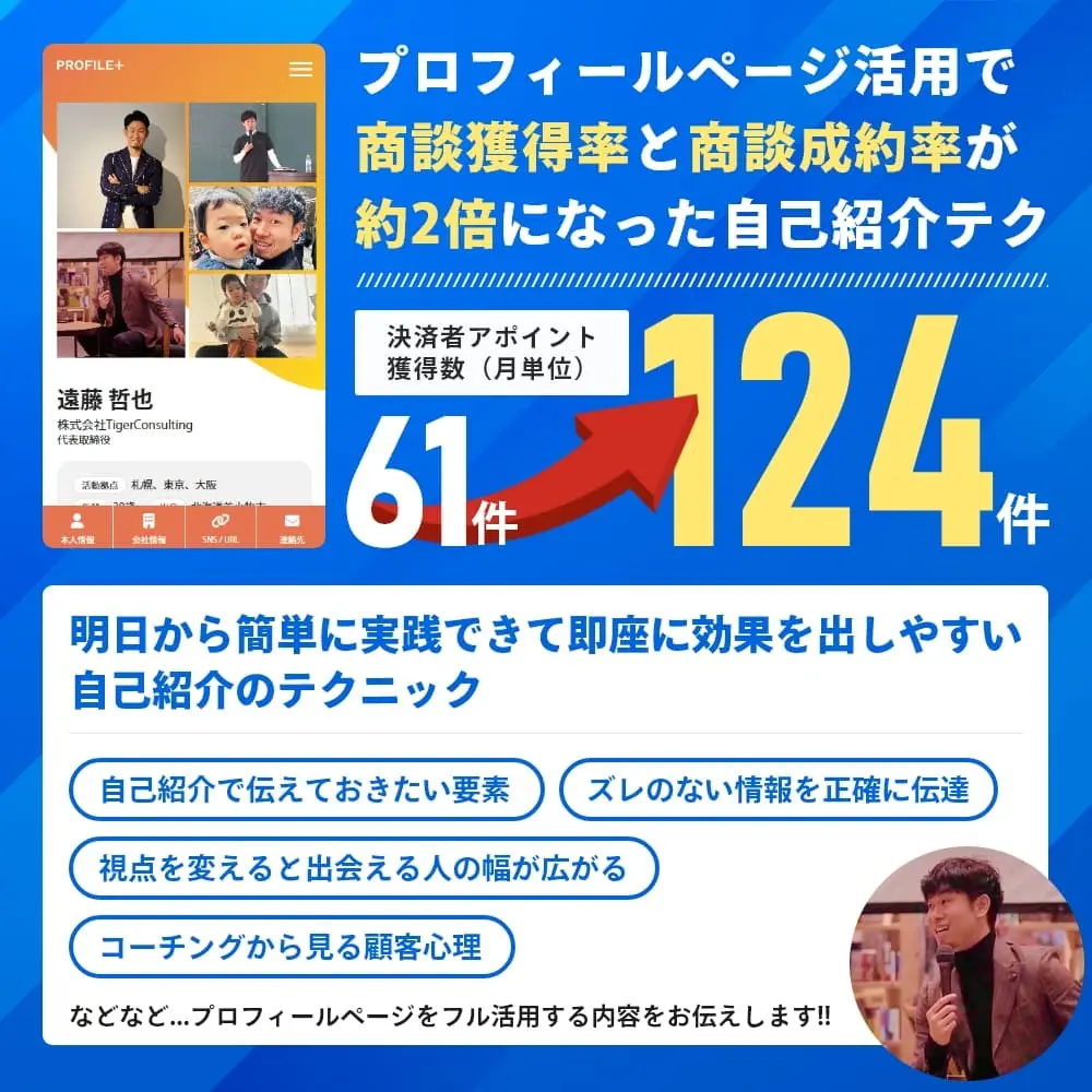 ミミヨリ＃3　決済者アポイント獲得が約2倍になったプロフィールページ活用術